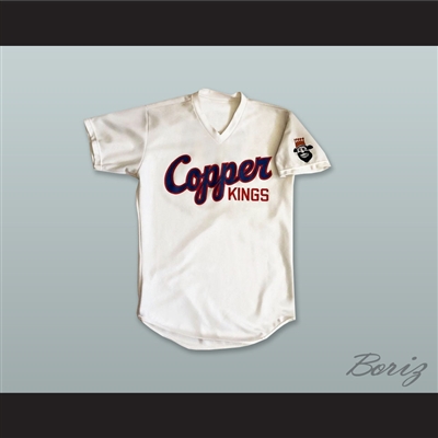 Butte Copper Kings 10 White Baseball Jersey