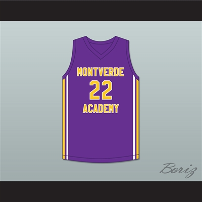 Caleb Houstan 22 Montverde Academy Eagles Purple Basketball Jersey 1