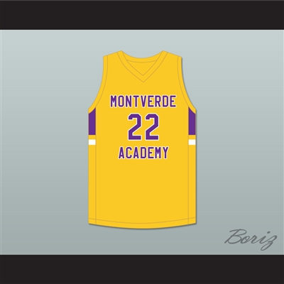 Caleb Houstan 22 Montverde Academy Eagles Yellow Basketball Jersey 2