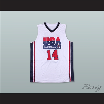 Charles Barkley 14 USA Team Home Basketball Jersey