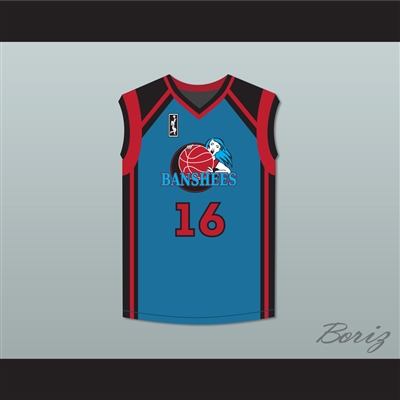Itoro Coleman Debbie Scruggs 16 Charlotte Banshees Away Basketball Jersey with WUBA Patch Juwanna Mann