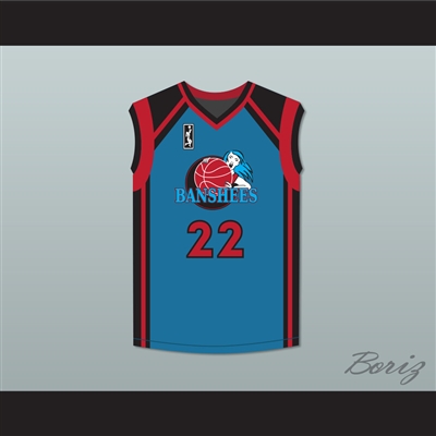 Miguel A. Nunez Jr. Juwanna Mann 22 Charlotte Banshees Away Basketball Jersey with WUBA Patch