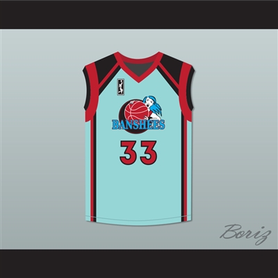 Caitlyn Jenner 33 Charlotte Banshees Home Basketball Jersey with WUBA Patch Juwanna Mann