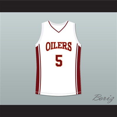 Jason Lyle 5 Richmond Oilers Away Basketball Jersey Coach Carter
