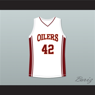 Rob Brown Kenyon Stone 42 Richmond Oilers Away Basketball Jersey Coach Carter