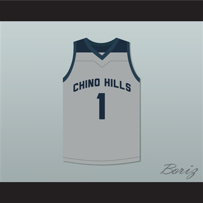 LaMelo Ball 1 Chino Hills Huskies Gray Basketball Jersey