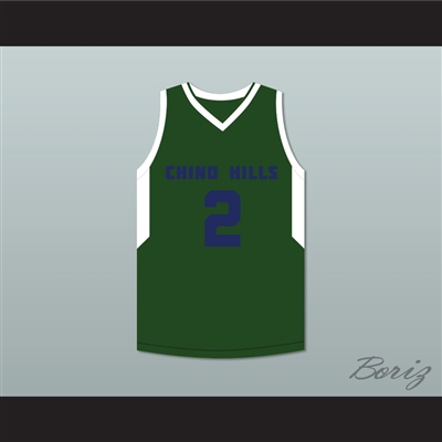 Lonzo Ball 2 Chino Hills High School Huskies Green Basketball Jersey
