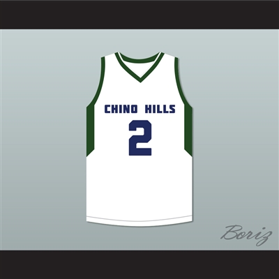 Lonzo Ball 2 Chino Hills Huskies White Basketball Jersey 2