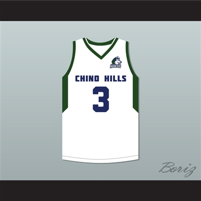 LiAngelo Ball 3 Chino Hills Huskies White Basketball Jersey with Patch 2