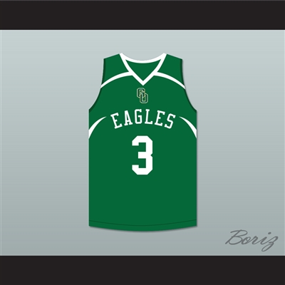 CJ McCollum 3 GlenOak High School Green Basketball Jersey