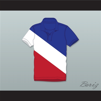 Cal Naughton Jr Red White and Blue Polo Shirt