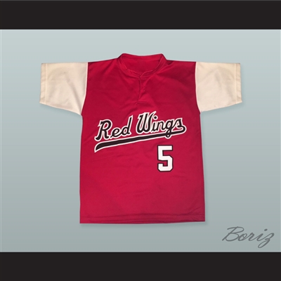 Cal Ripken Jr. 5 Rochester Red Wings Red Baseball Jersey