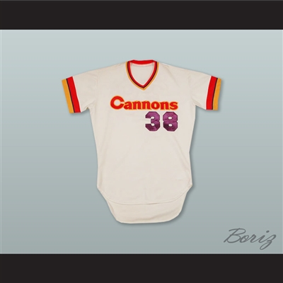 Calgary Cannons 38 White Baseball Jersey