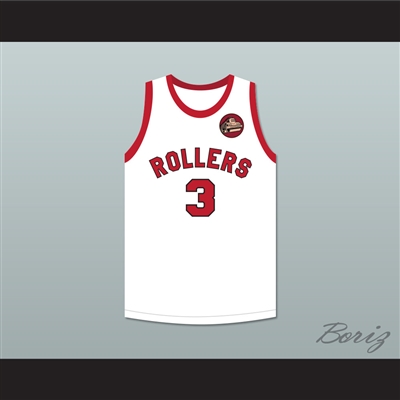 Ernie Calverley 3 Providence Steamrollers White Basketball Jersey with Patch 2