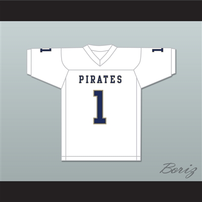 Calvin Jackson 1 Independence Community College Pirates White Football Jersey