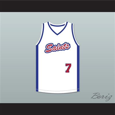 Carl Johnson 7 Los Santos Saints White Basketball Jersey