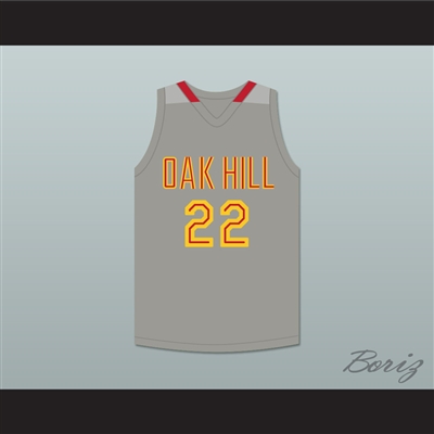 Carmelo Anthony 22 Oak Hill Academy Gray Basketball Jersey