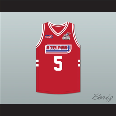 Nick 'Kaos' Carter 5 Stripes Basketball Jersey Rock N' Jock All Star Jam 2002