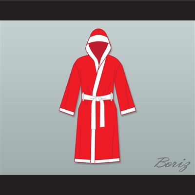 Cassius Clay The Greatest Red Satin Full Boxing Robe with Hood