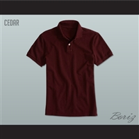 Men's Solid Color Cedar Polo Shirt
