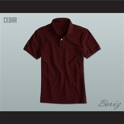 Men's Solid Color Cedar Polo Shirt