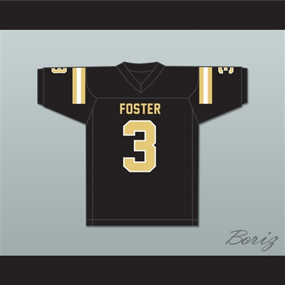 CeeDee Lamb 3 John and Randolph Foster High School Falcons Black Football Jersey 3