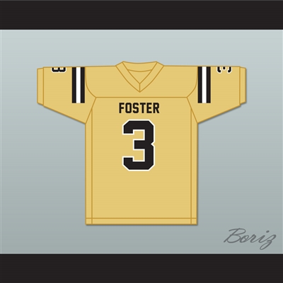 CeeDee Lamb 3 John and Randolph Foster High School Falcons Gold Football Jersey 3