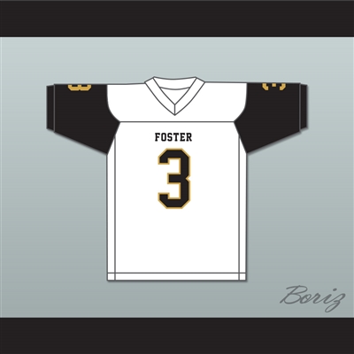 CeeDee Lamb 3 John and Randolph Foster High School Falcons White Football Jersey 4