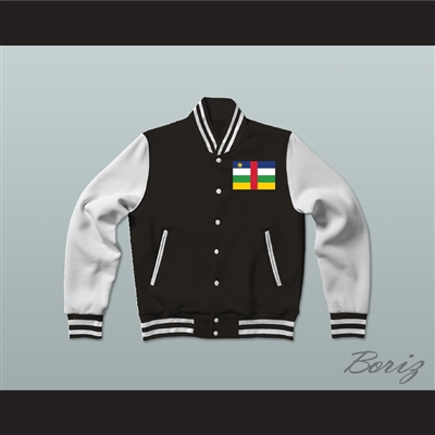 Central African Republic Varsity Letterman Jacket-Style Sweatshirt