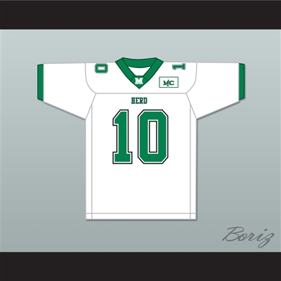 Chad Pennington 10 Marshall Herd White Football Jersey