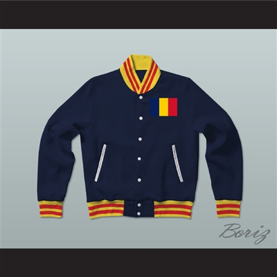 Chad Varsity Letterman Jacket-Style Sweatshirt
