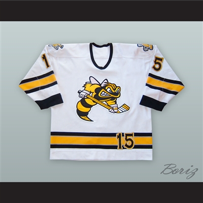Chanse Fitzpatrick 15 Sarnia Sting White Hockey Jersey