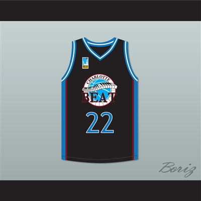 Rasheed Wallace Whitley 22 Charlotte Beat Home Basketball Jersey with UBA Patch Juwanna Mann