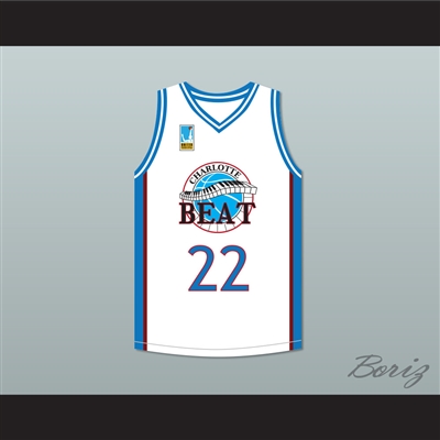 Rasheed Wallace Whitley 22 Charlotte Beat Away Basketball Jersey with UBA Patch Juwanna Mann