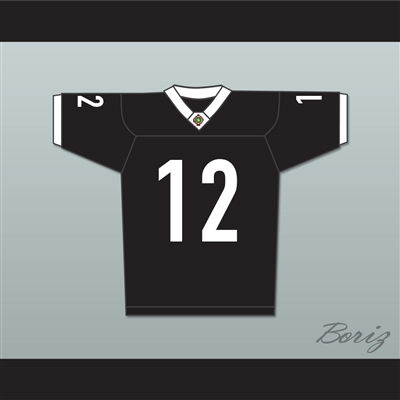 Tyler Cherubini 12 Miami Sharks White Trim Football Jersey Any Given Sunday Includes AFFA Patch