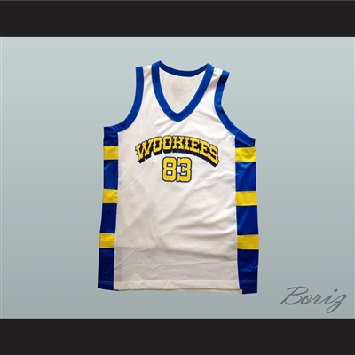 Chewie 83 Wookiees White Basketball Jersey