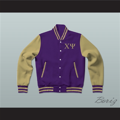 Chi Psi Fraternity Varsity Letterman Jacket-Style Sweatshirt