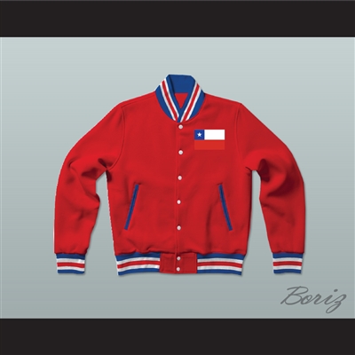 Chile Varsity Letterman Jacket-Style Sweatshirt