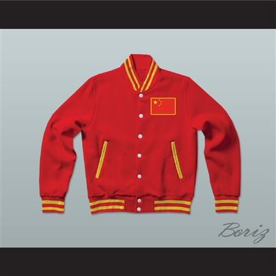 China Varsity Letterman Jacket-Style Sweatshirt