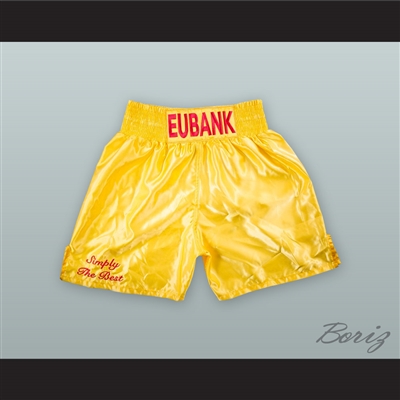 Chris 'Simply The Best' Eubank Sr Yellow Boxing Shorts