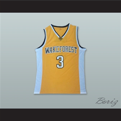 Chris Paul 3 Wake Forest Yellow Basketball Jersey