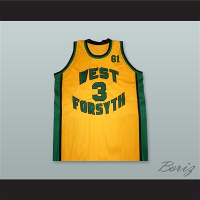 Chris Paul 3 West Forsyth High School Yellow Basketball Jersey 61 Tribute to Grandfather
