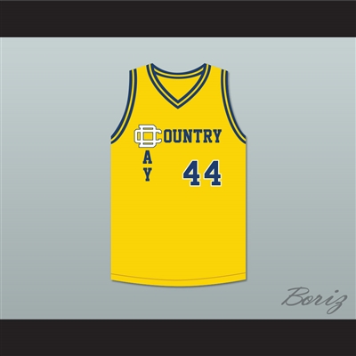Chris Webber 44 Detroit Country Day School Yellowjackets Yellow Basketball Jersey