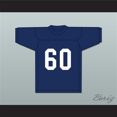 Chuck Bednarik 60 Liberty High School Hurricanes Navy Blue Football Jersey 1