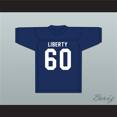 Chuck Bednarik 60 Liberty High School Hurricanes Navy Blue Football Jersey 2