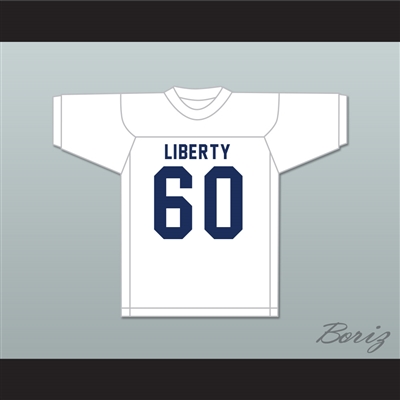 Chuck Bednarik 60 Liberty High School Hurricanes White Football Jersey 2