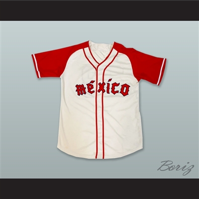 Ciudad de Mexico 23 White Button Down Baseball Jersey