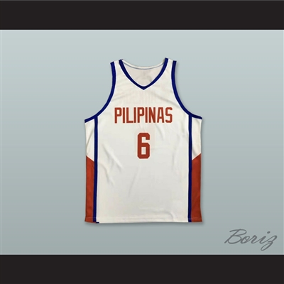 Jordan Clarkson 6 Philippines White Basketball Jersey