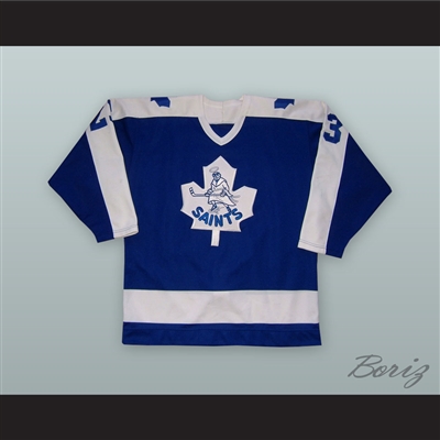 Cliff Abrecht 23 St. Catharines Saints Blue Hockey Jersey