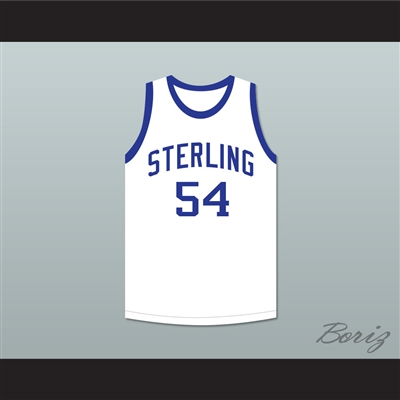 Clyde Drexler 54 Sterling High School Raiders White Basketball Jersey 2